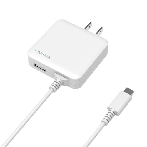 Amazon | KYOHAYA USB充電器 Type-Cケーブル一体型 1.5m 5V/3A 急速